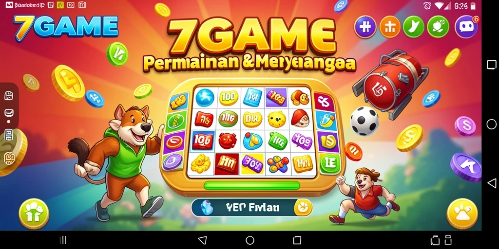 Tampilan gameplay seru dalam permainan Bingo 7GAME.