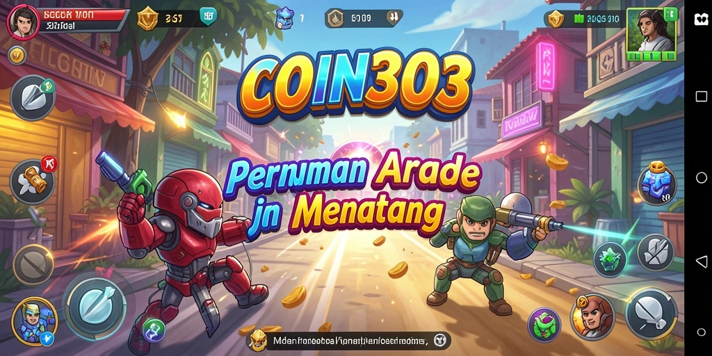 Tampilan gameplay COIN303 dengan grafis menarik dan aksi cepat.