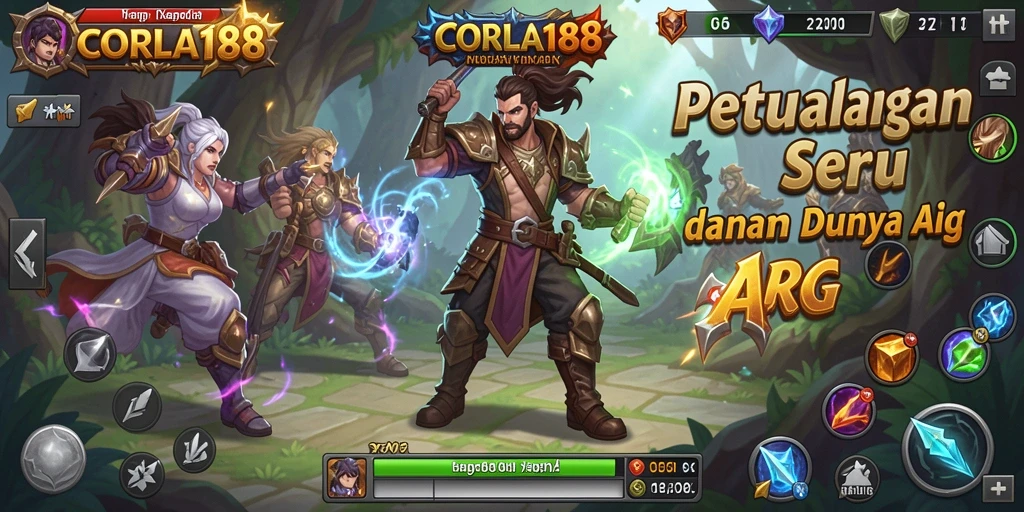 Screenshot gameplay yang menampilkan aksi mendebarkan dalam CORLA188.