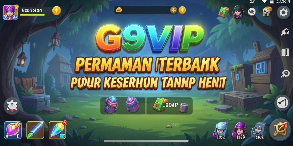 Tampilan gameplay G9VIP yang menarik dengan aksi karakter Idle.