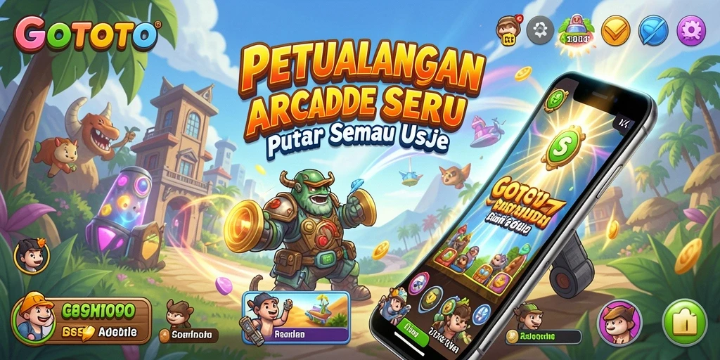 Tampilkan gameplay GOTOTO yang seru dan penuh aksi.