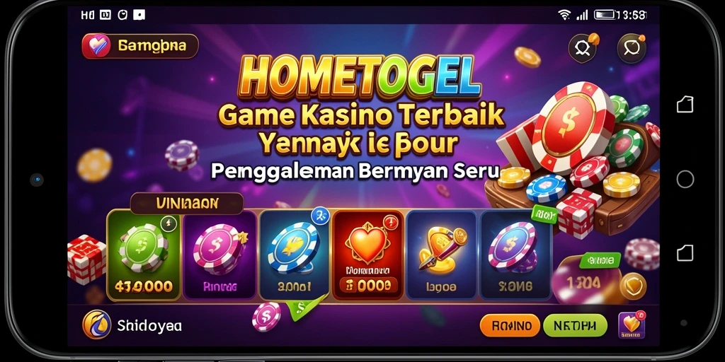 Tampilan gameplay menarik dari aplikasi Kasino HOMETOGEL.