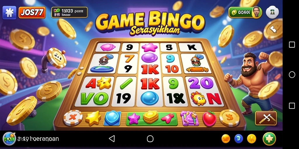 Tampilan gameplay seru dari JOS77. Mainkan Bingo sekarang!