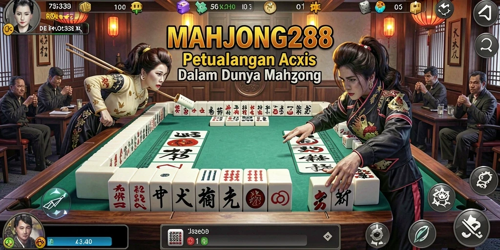 Tampilan seru pertempuran dalam gameplay ARPG MAHJONG288.