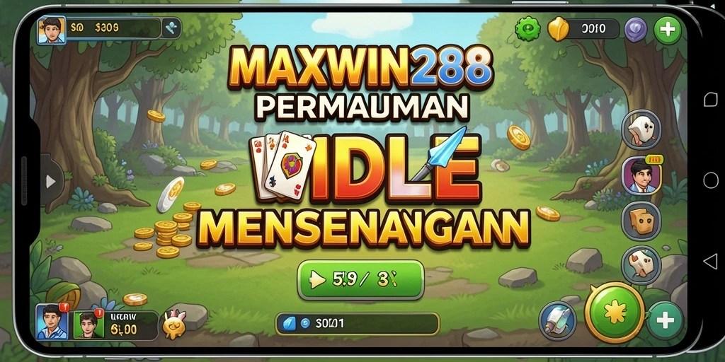 Screenshot gameplay <strong>MAXWIN288</strong> menampilkan aktivitas Idle yang seru.