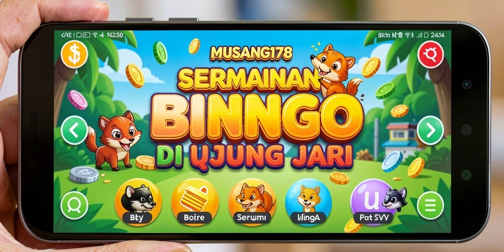 Tampilan gameplay MUSANG178 yang menarik dan penuh warna.