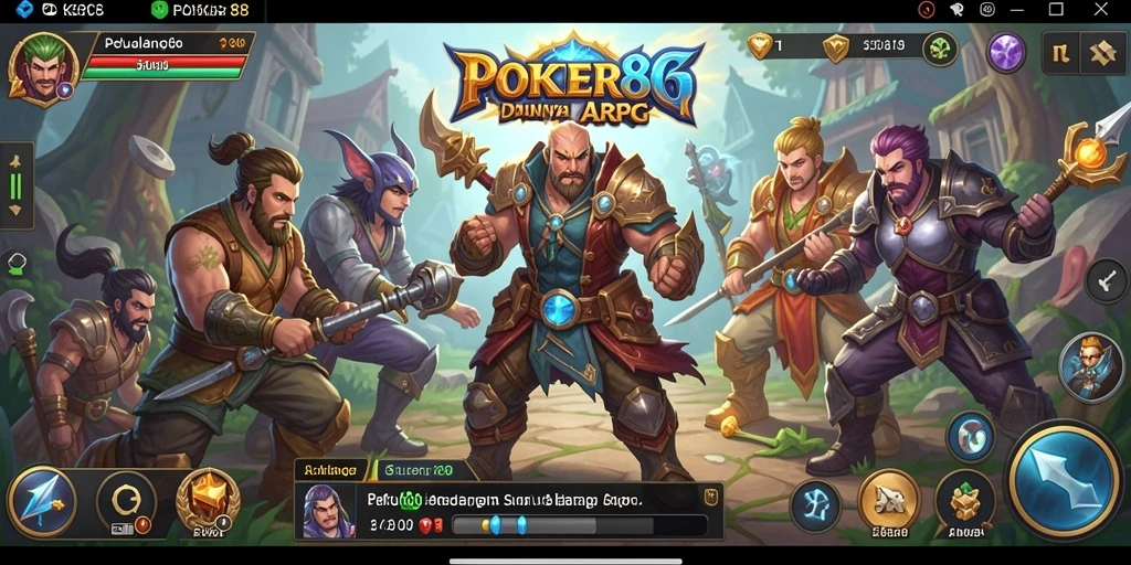 Screenshot POKER88 menampilkan aksi pertarungan menarik dalam dunia ARPG.