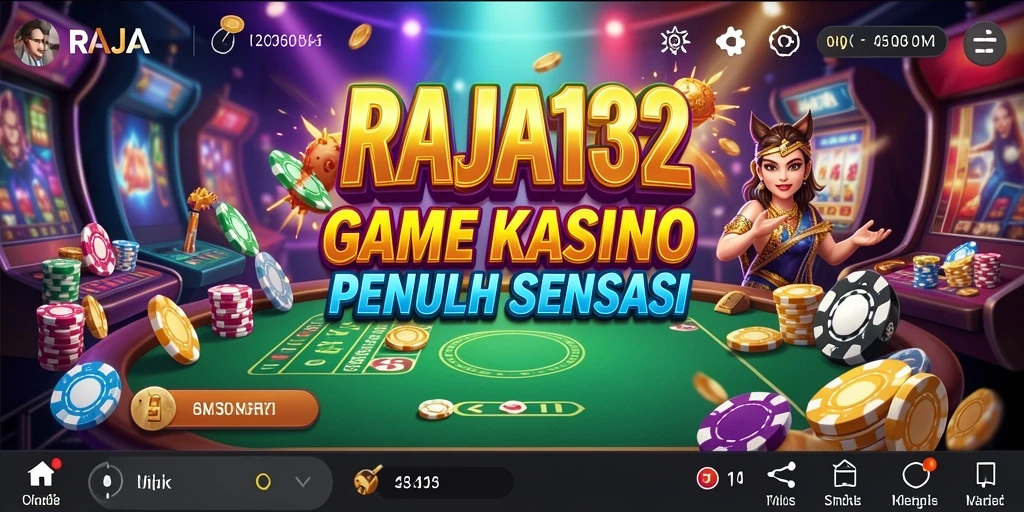 Screenshot utama RAJA132 menunjukkan gameplay Kasino yang mendebarkan.