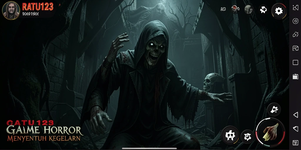 Gameplay horor mencekam di RATU123 dengan atmosfer yang menyelimuti.