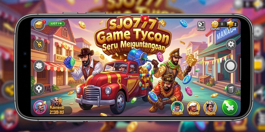 Tampilan gameplay SJO777 yang menarik dan penuh warna.