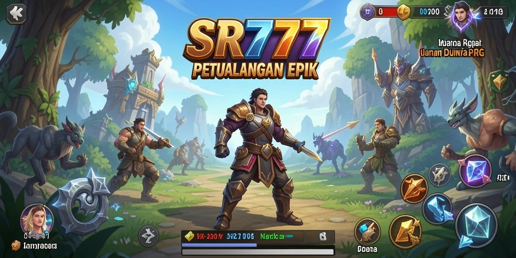 Tampilan gameplay <strong>SR777</strong> menampilkan aksi seru dalam dunia RPG yang menarik.