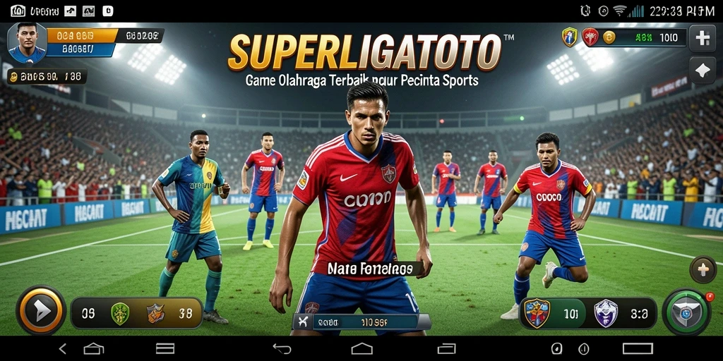 Tampilan gameplay <strong>SUPERLIGATOTO</strong> yang menarik dan interaktif.