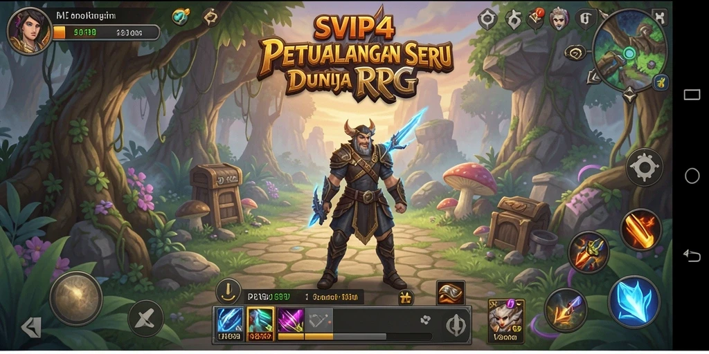Screenshot gameplay SVIP4 yang menampilkan petualangan seru dalam dunia RPG.