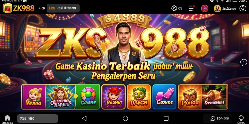 Tampilan gameplay ZK988 yang mendebarkan dalam suasana Kasino.