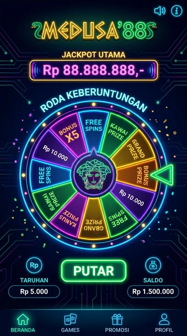 Tampilan antarmuka medusa88 yang sederhana dan user-friendly.